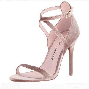Chinese Laundry Lavelle Nude Taupe Velvet Heels